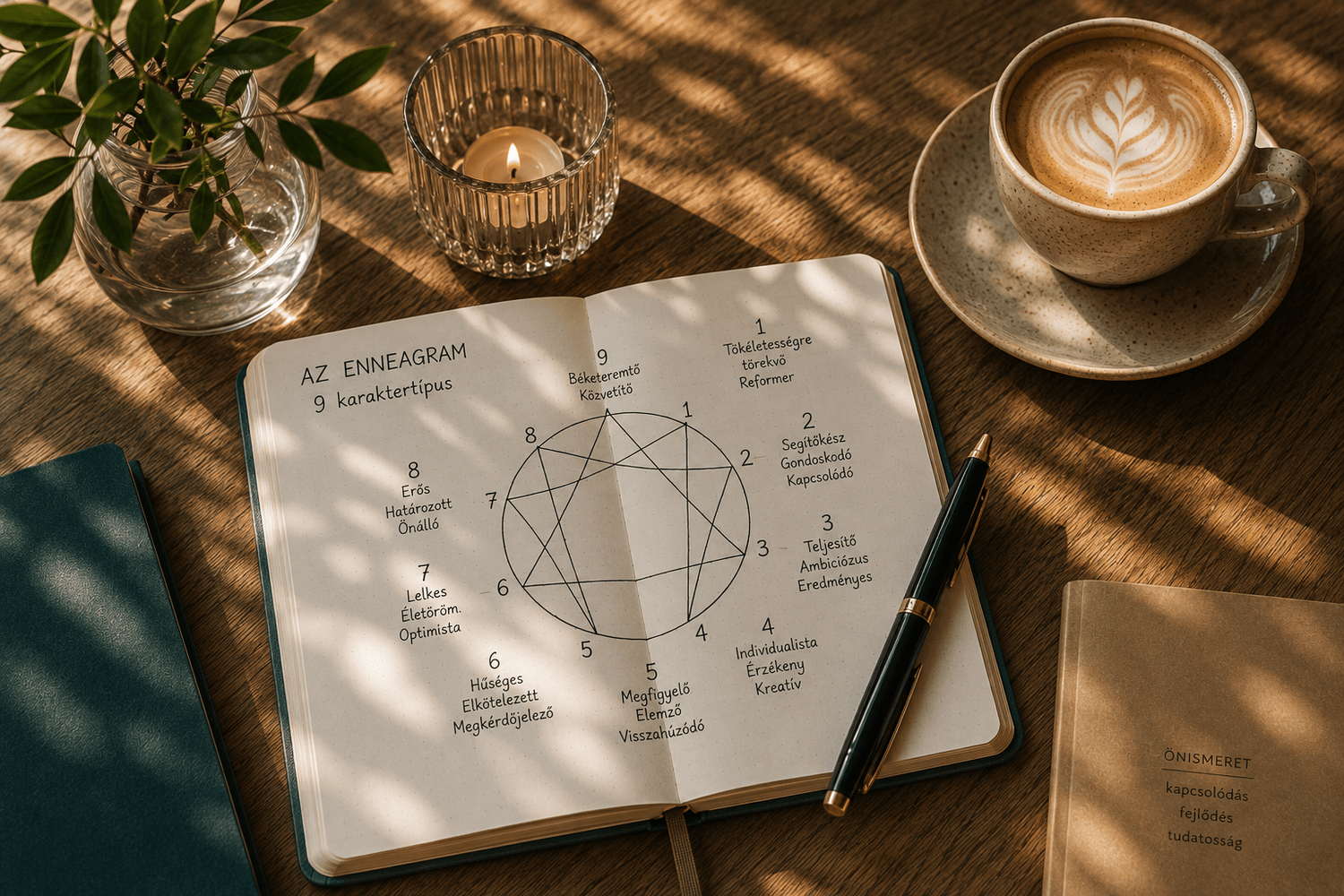 Az Enneagram kilenc személyiségtípusának ábrája