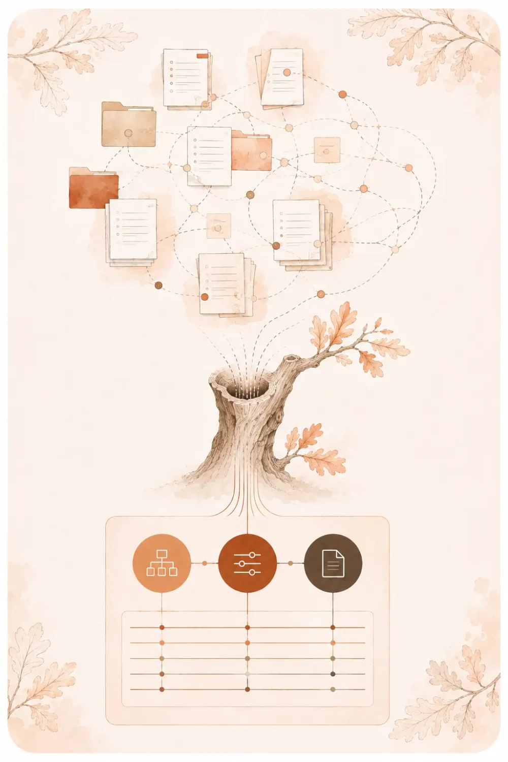 Fragmented management-system documents brought together through the Garek 10 approach into one connected and traceable business system.