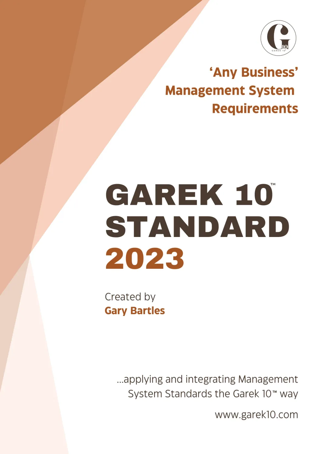 Garek 10 Standard: Front Cover