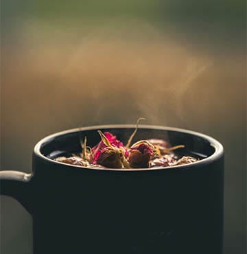 A hot cup of deliciously welcoming tea. Credit goes to Raed Kasrwani