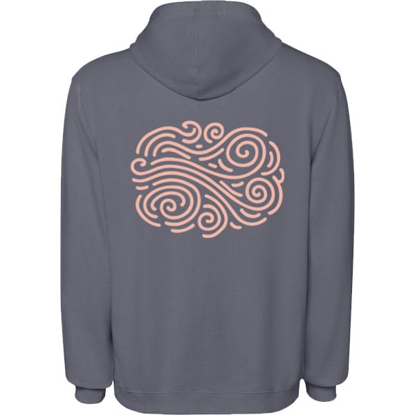 Sudadera antracita trasera