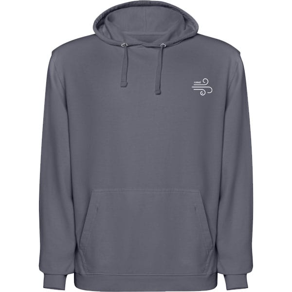 Sudadera antracita blanca frontal