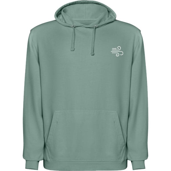 Sudadera verde frontal