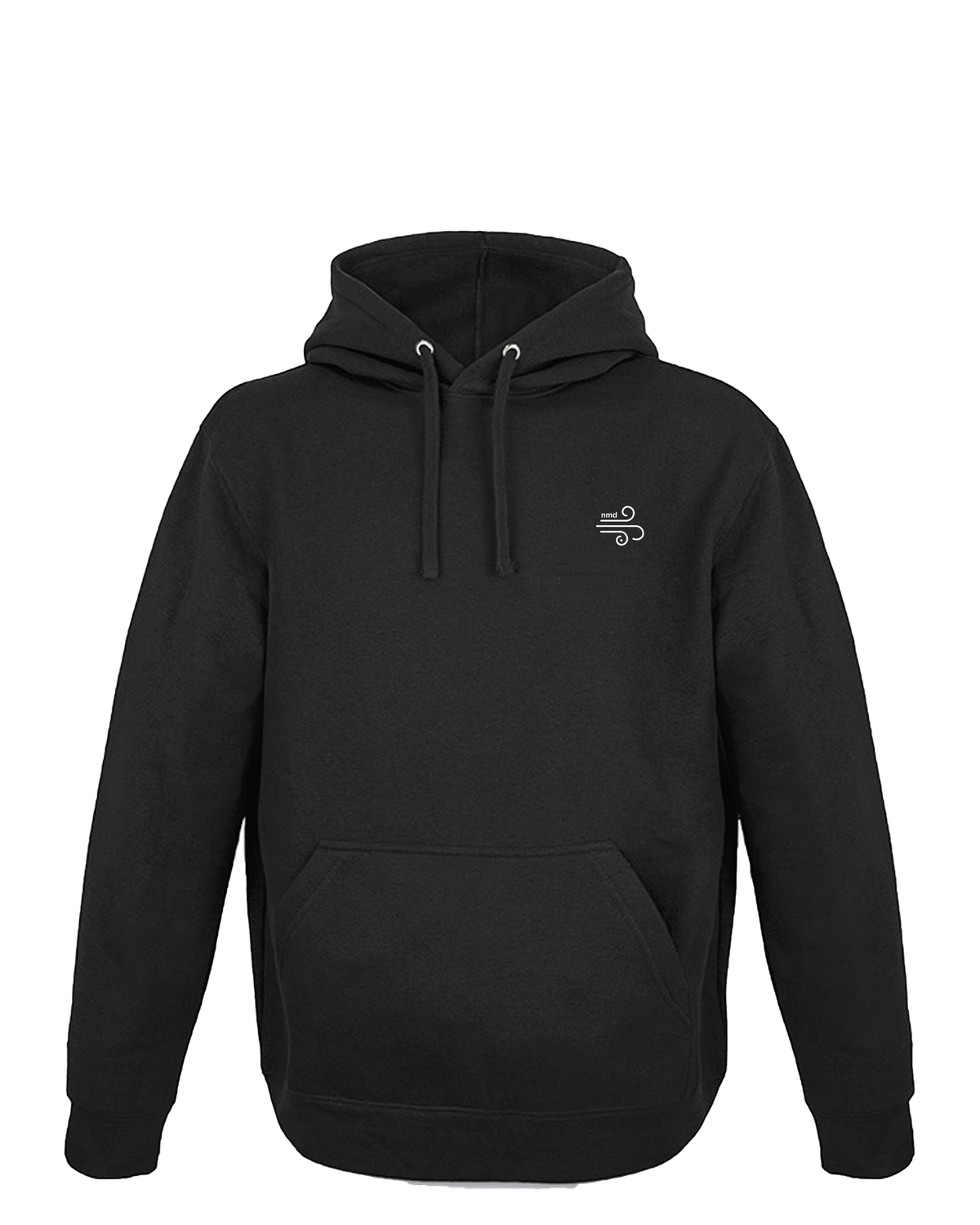 Hoodie casual negro frontal