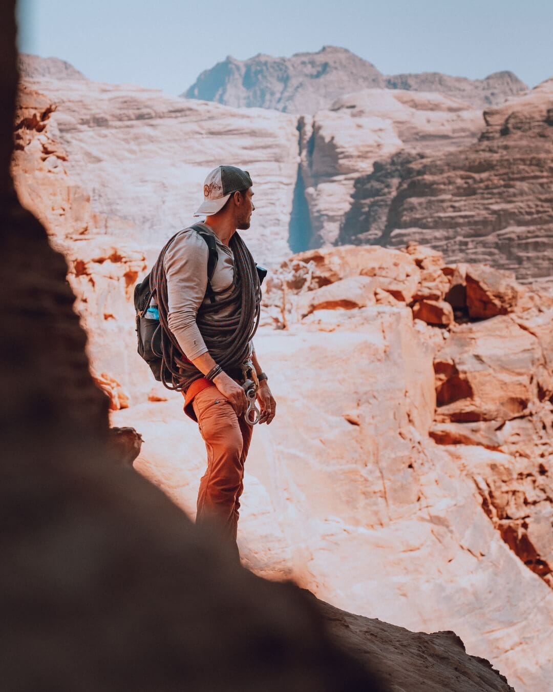 François de Neuville climbing