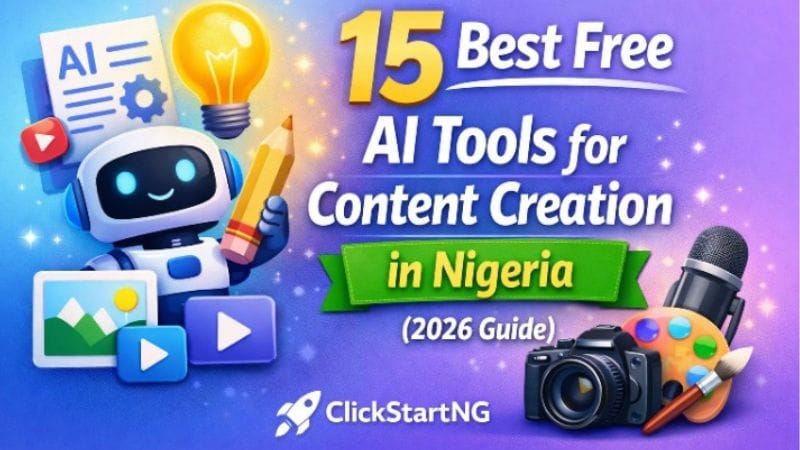 Content creator using AI tools to write and design content