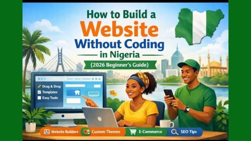 Beginner building a website without coding using laptop