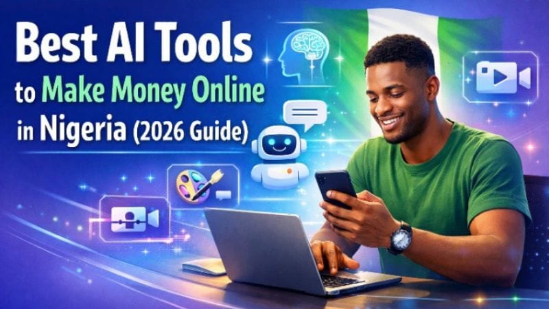 Entrepreneur using AI tools to earn money online