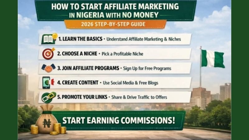 Best affiliate platforms in Nigeria 2026 showing high paying sites for beginners to earn money online