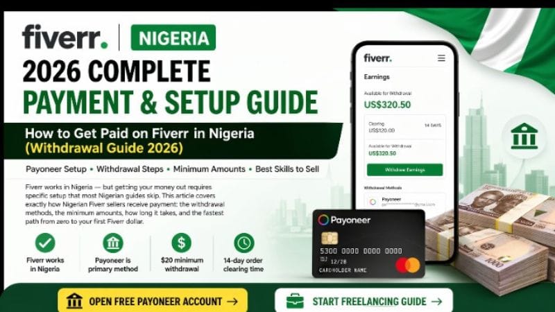 Fiverr earnings screen with Payoneer withdrawal details and payment timeline