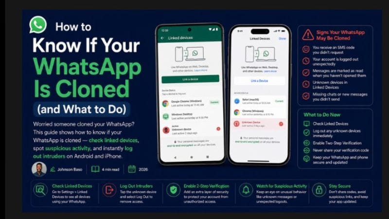 How to know if your WhatsApp is cloned and secure your account.