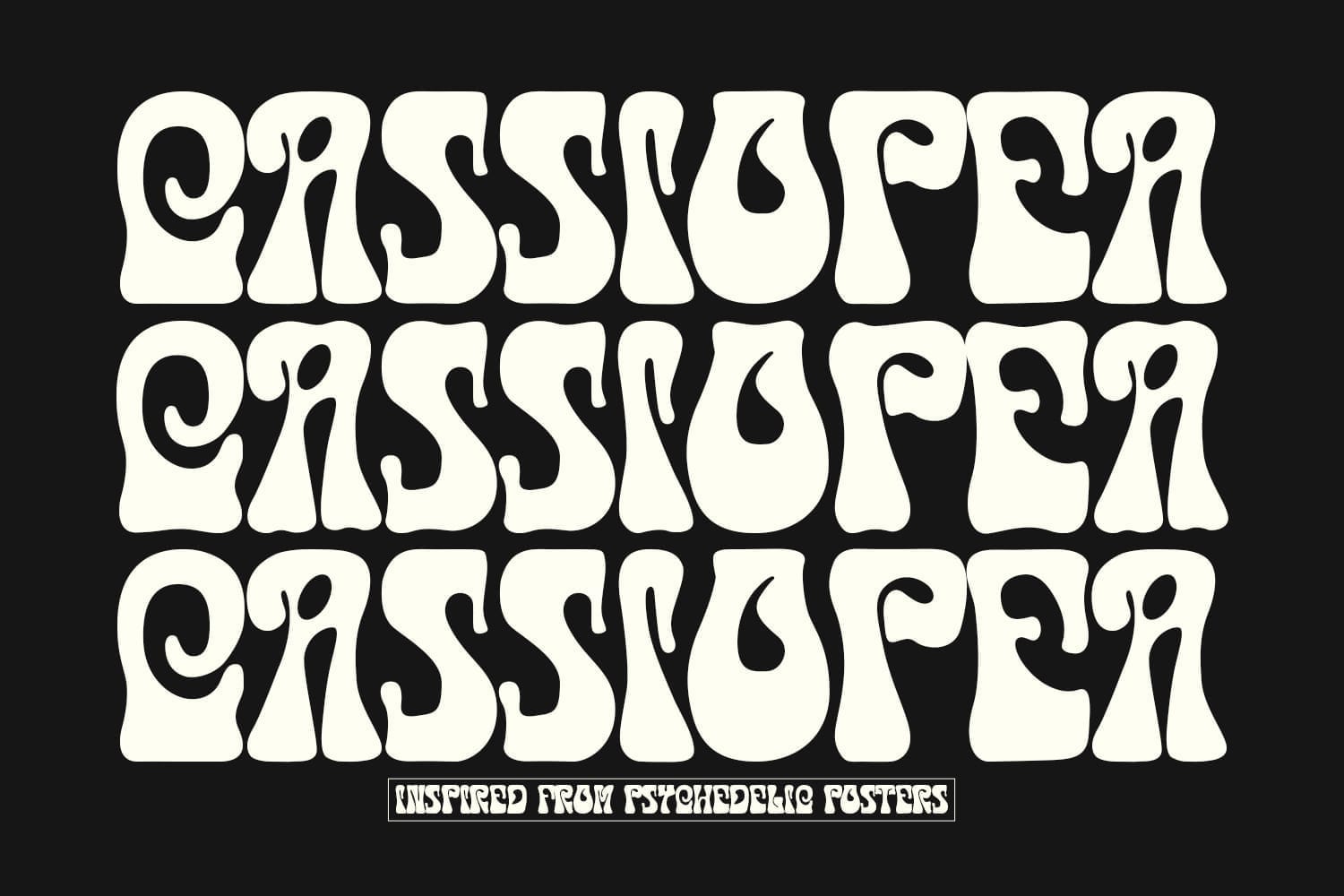 Nike Air Max 90 sneakers with a unique 'growing' design, featuring Cassiopea psychedelic typeface.