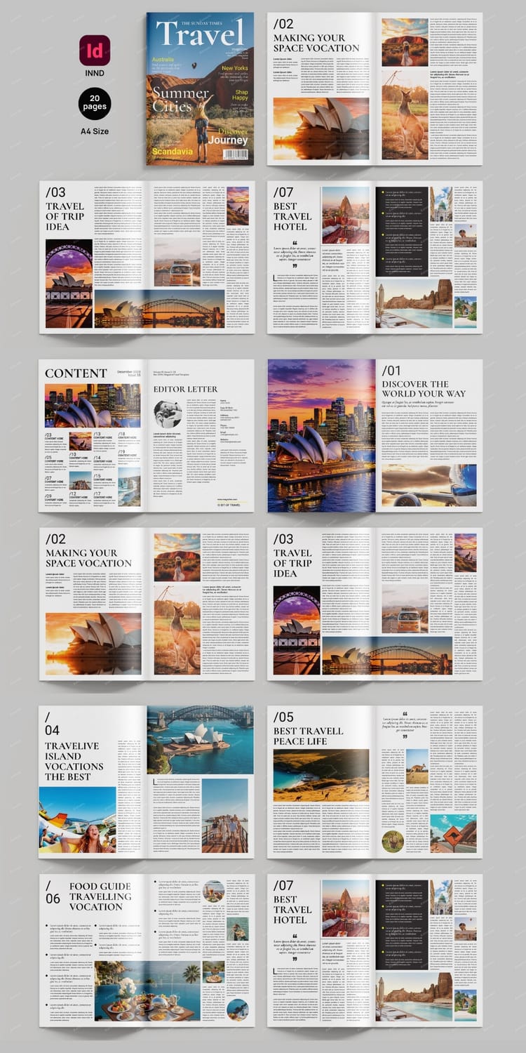 Travel Magazine Template