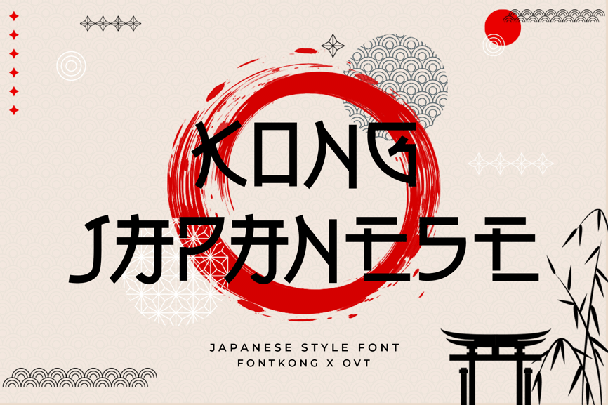Kong Japanese: The Calligraphic Kanji-Inspired Display