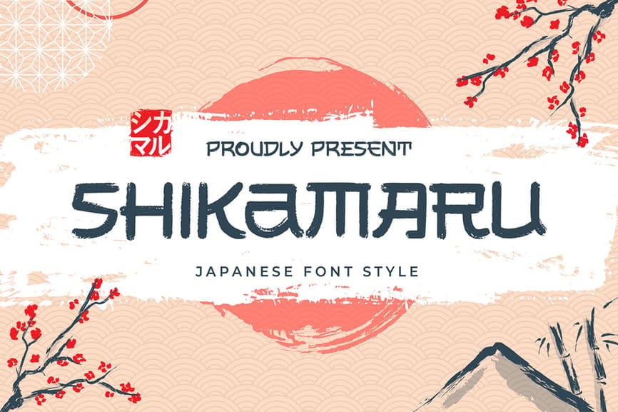 Shikamaru: The Minimalist Brush Display Font