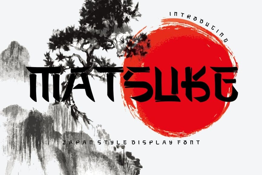 Matsuke: The Modern Japanese-Style Display Font