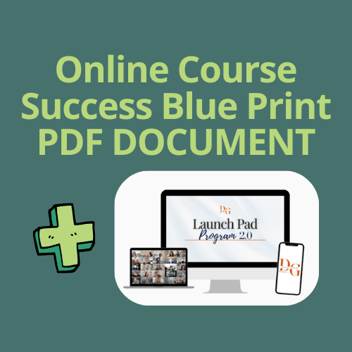 Online Course Success Blue Print PDF + Legacy Builders Launch Pad - R1199