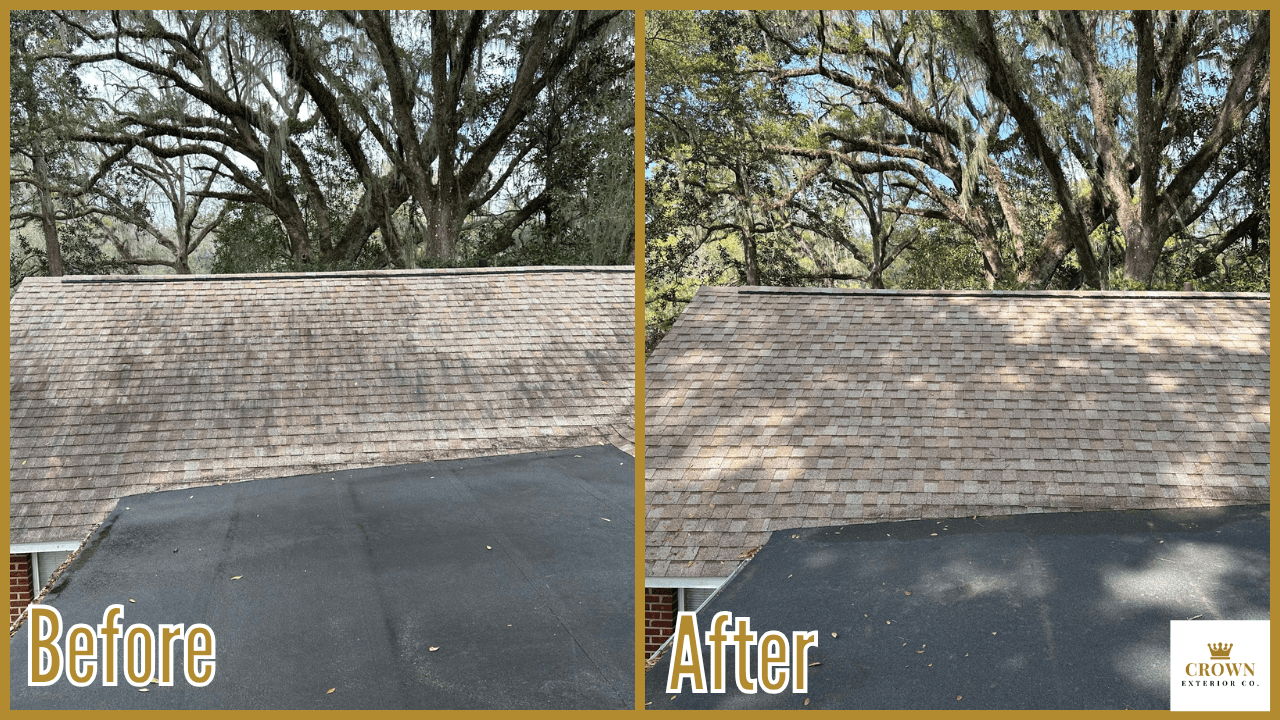 Before & After Roof Wash