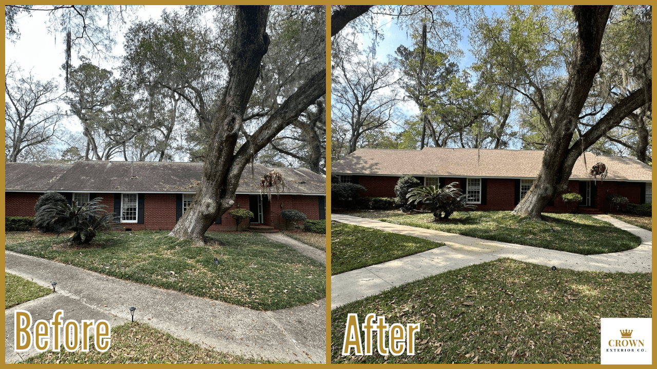 Before & After Roof Wash