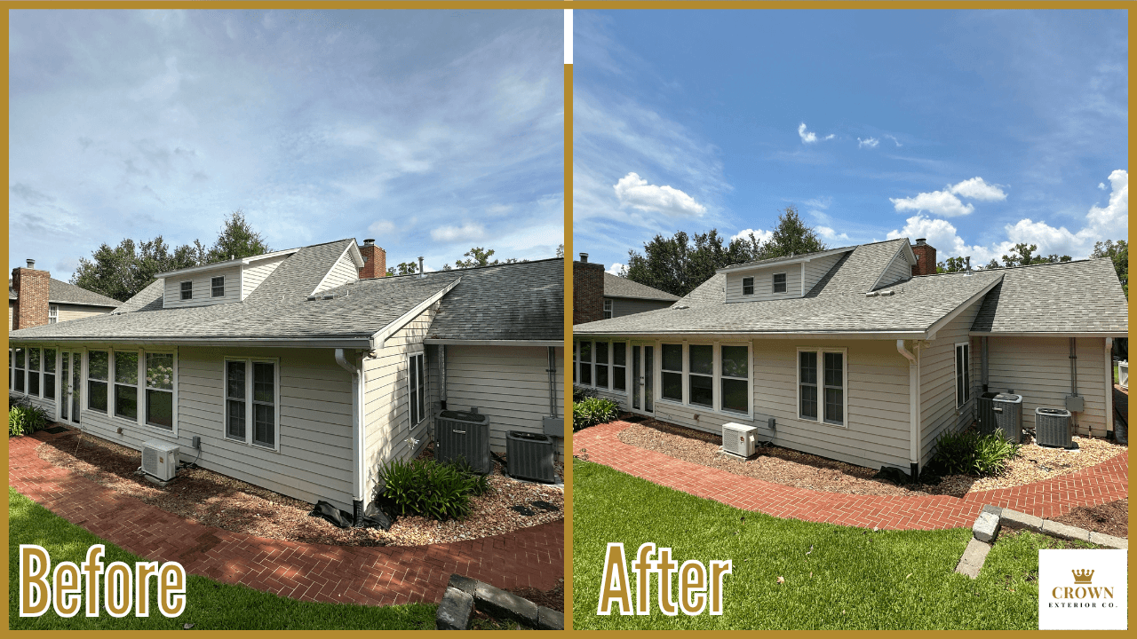 Before & After House Wash