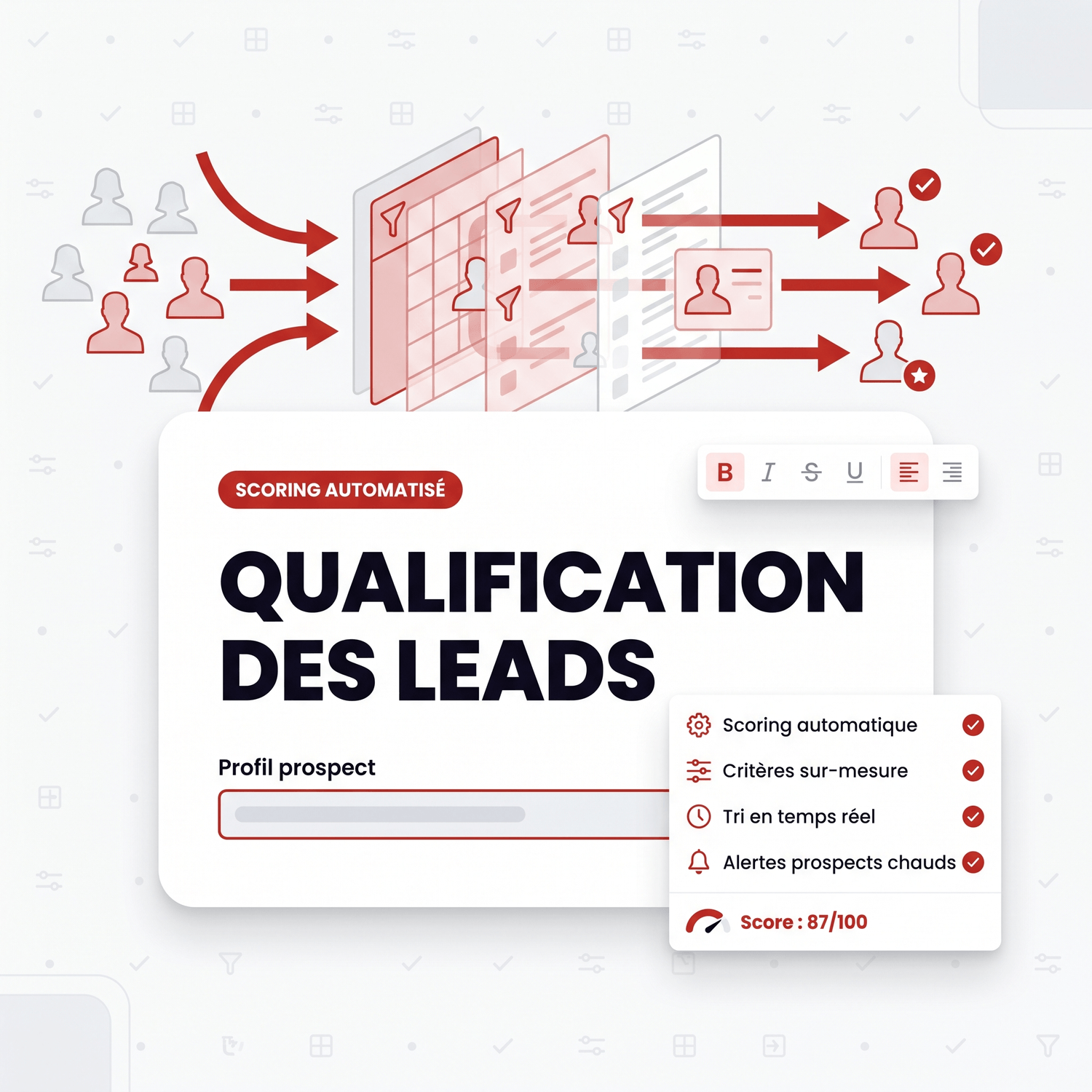 Pilier 3 : Qualification automatique des leads par SMS pour les entreprises de nettoyage