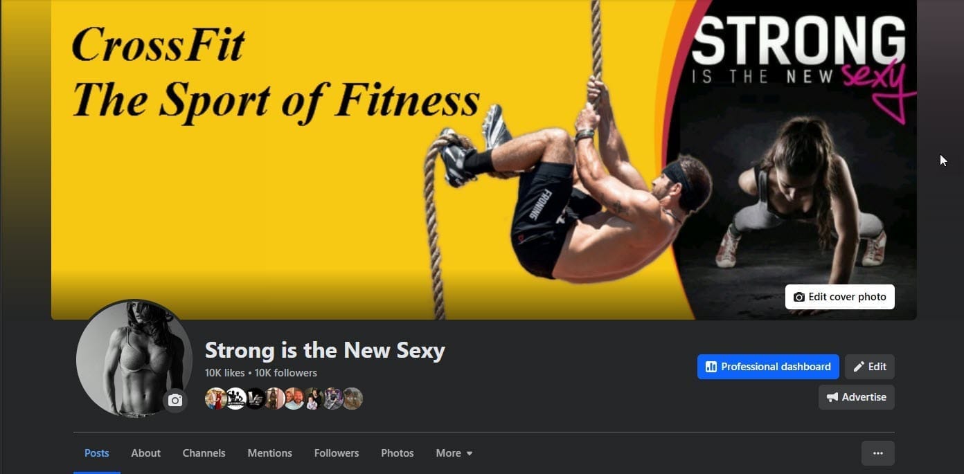 Chris Daniel built a crossfit page - Strong Is The New Sexy on Facebook  years ago while testing Penny Clicks