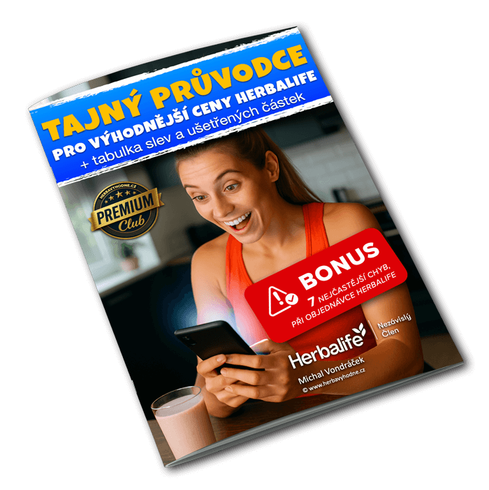 Ebook zdarma - Tajný průvodce jak získat nejlepší ceny na Herbalife + tabulka slev a ušetřených částek.
