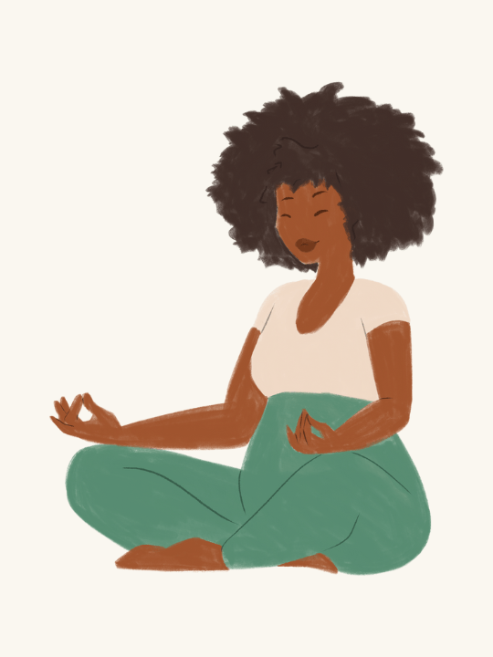 femme enceinte qui médite