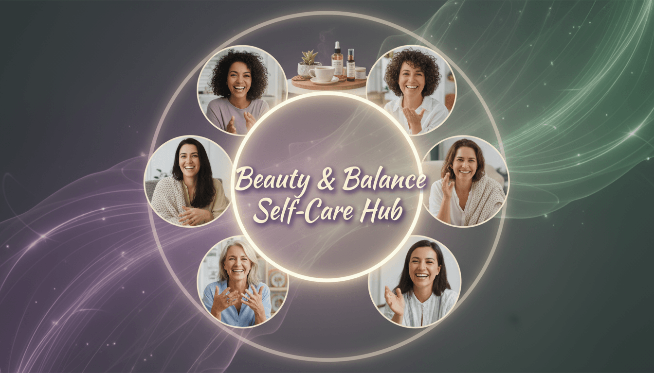 Beauty & Balance Self-Care Hub Facebook community for women 35+