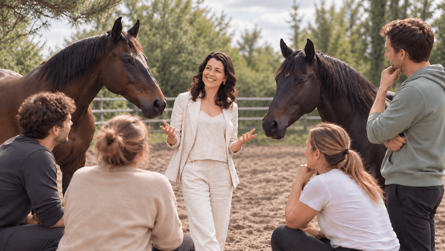 Teambuilding Teamcoaching mit Pferd in Bamberg