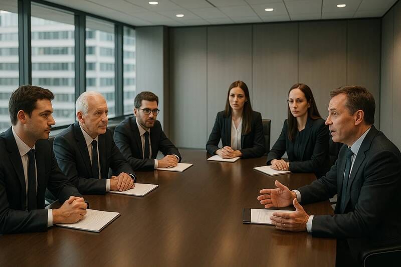 Riunione con investitori