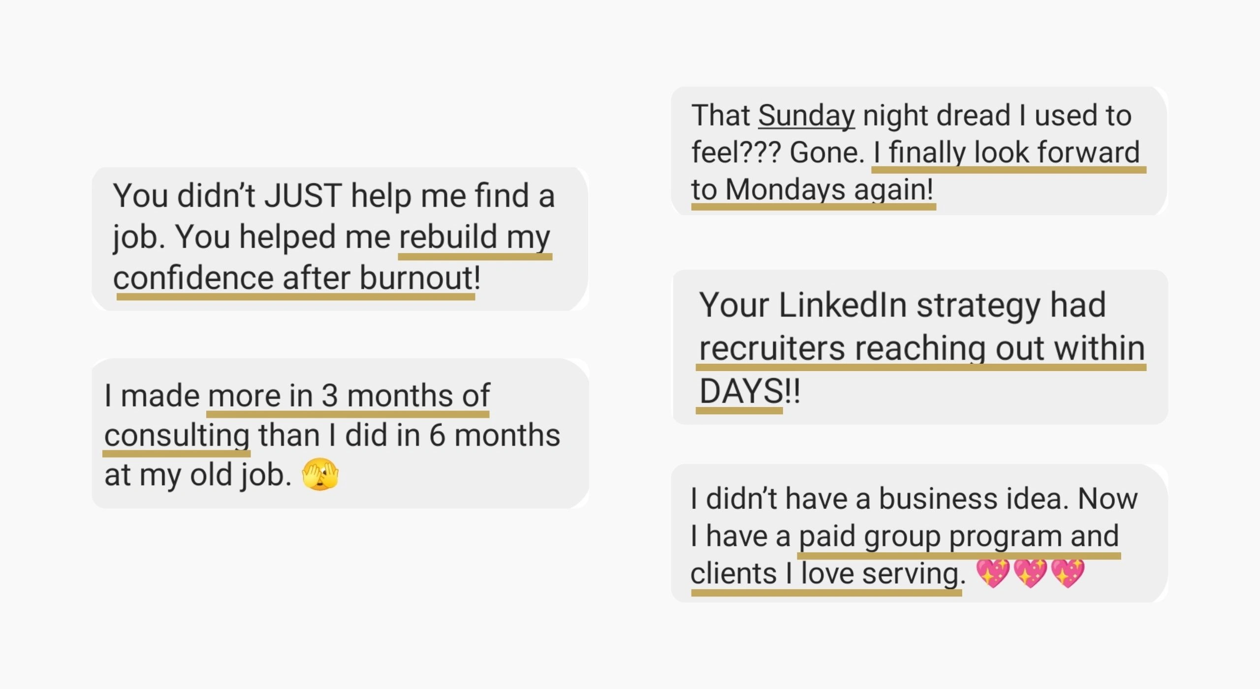 testimonials for tracey pennywell