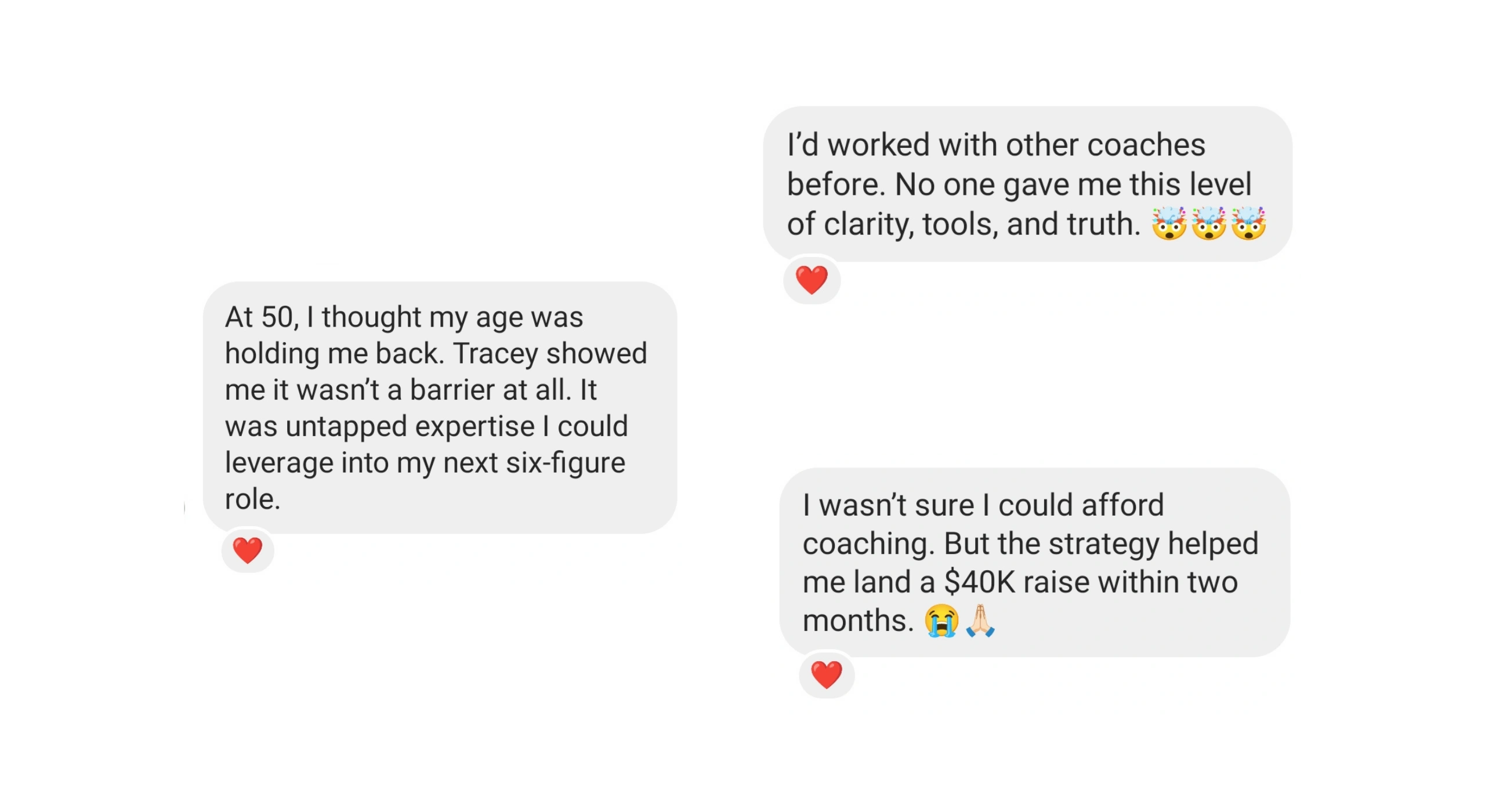 testimonials for tracey pennywell