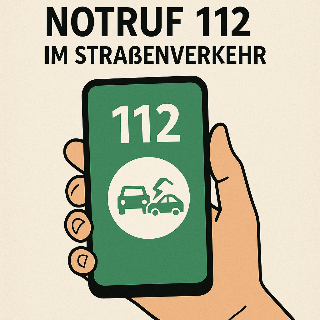 Notruf 112 im Straßenverkehr – Erste Hilfe Anleitung für Autofahrer