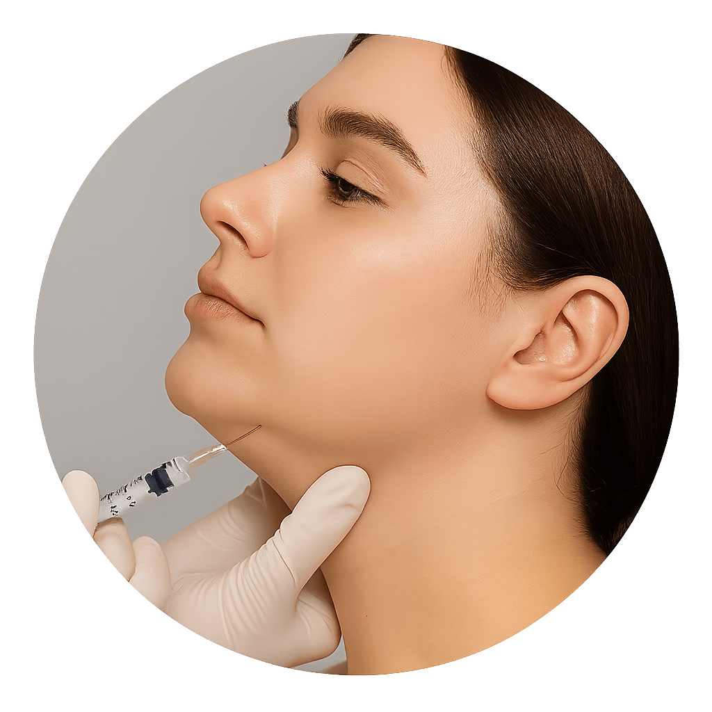 Doppelkinn weg – Fett-weg-Spritze für definierte Kieferlinie ohne Operation