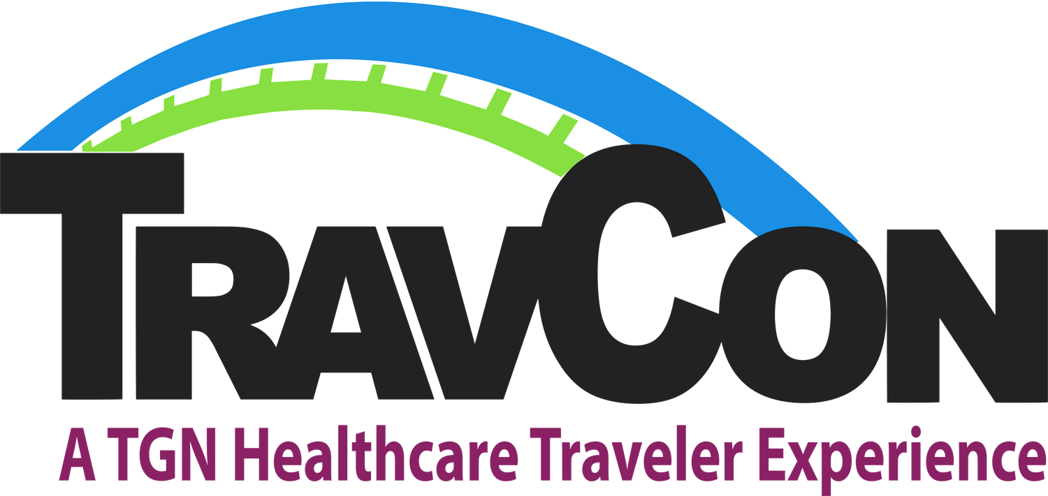 Mary Hodson speaking at TravCon about burnout recovery for healthcare workers