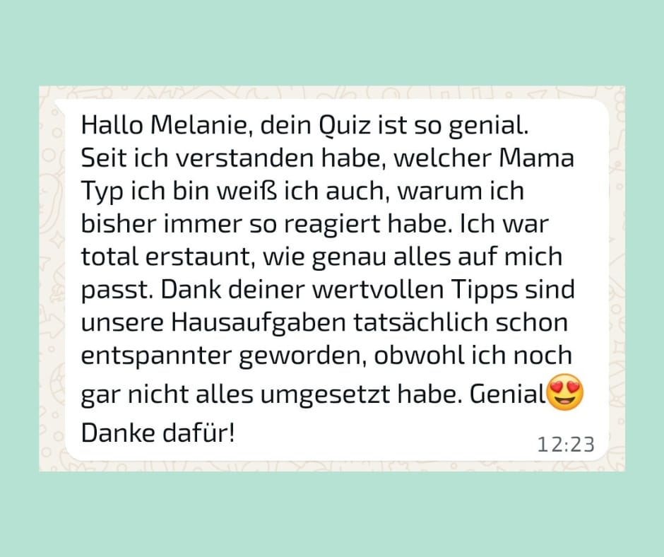 Feedback einer Mama