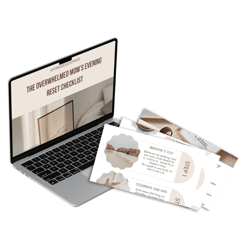 Evening Reset Checklist mockup