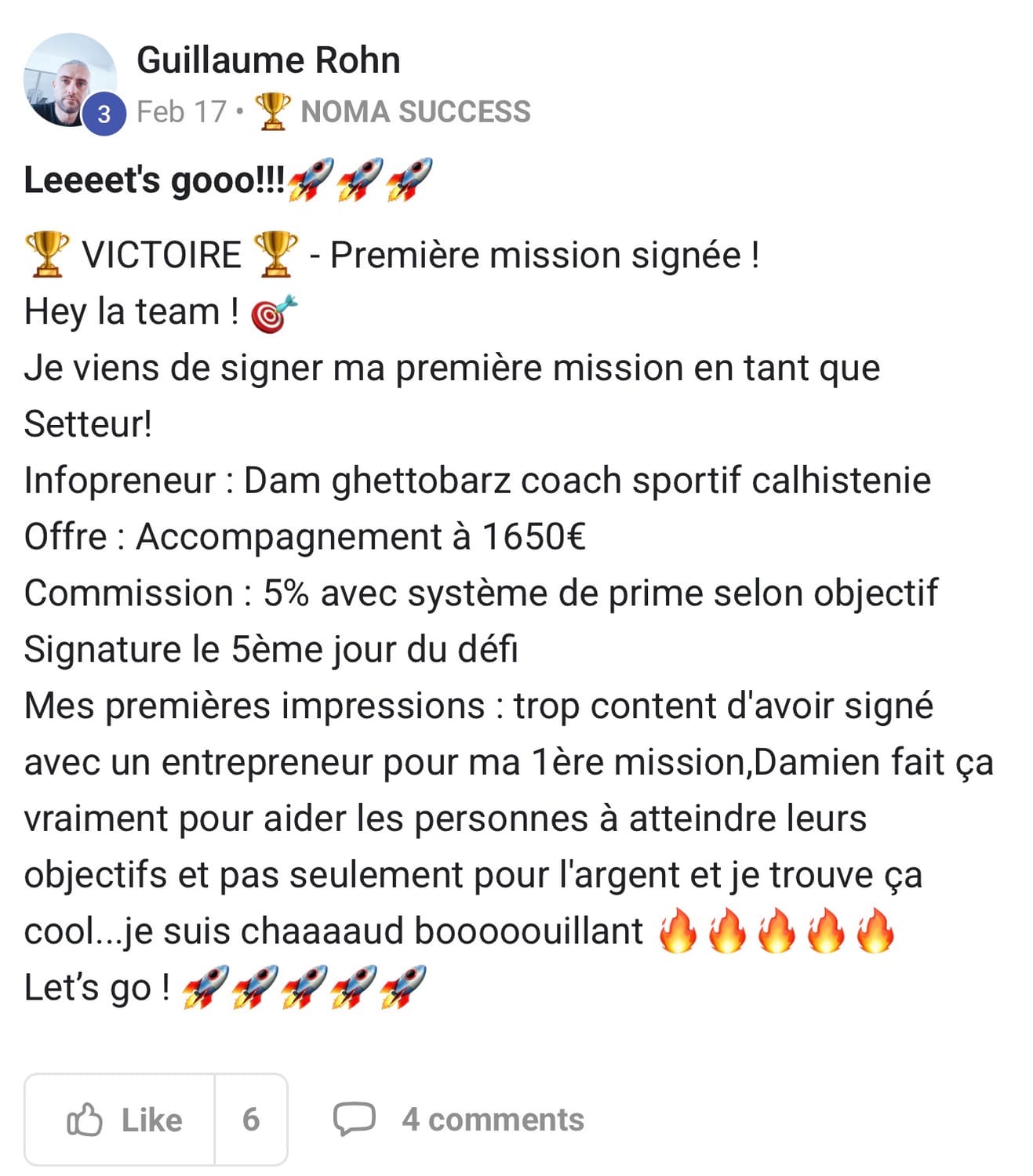 Témoignage Guillaume Rohn