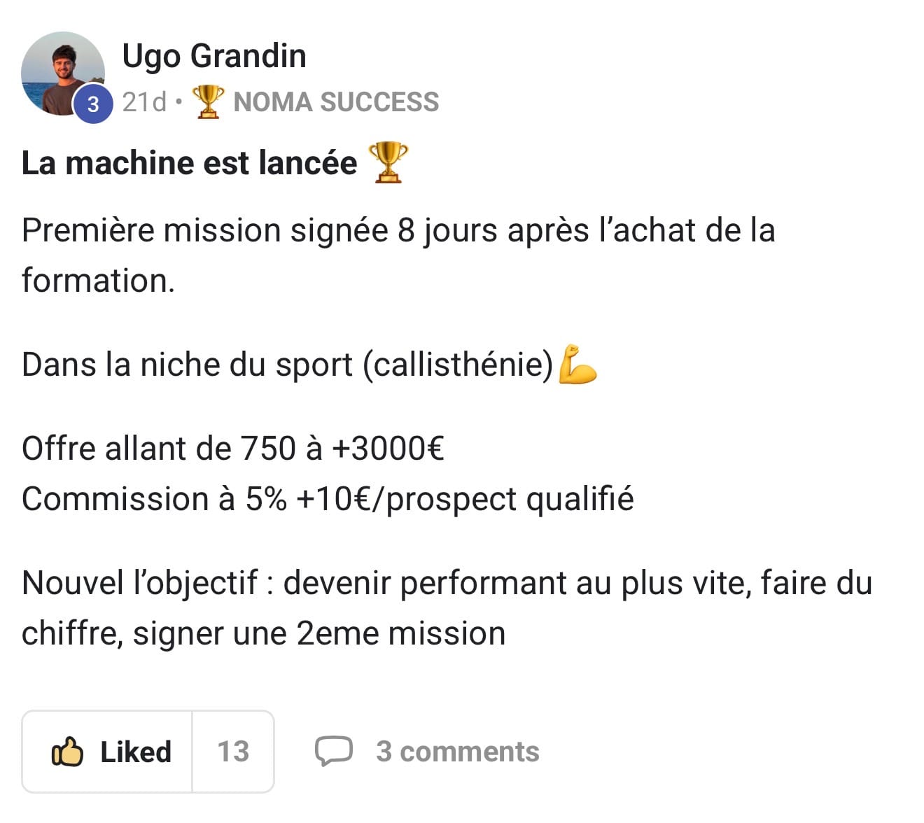 Témoignage Ugo Grandin