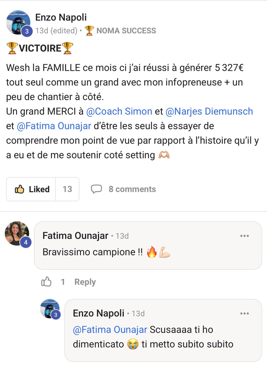 Témoignage Enzo Napoli