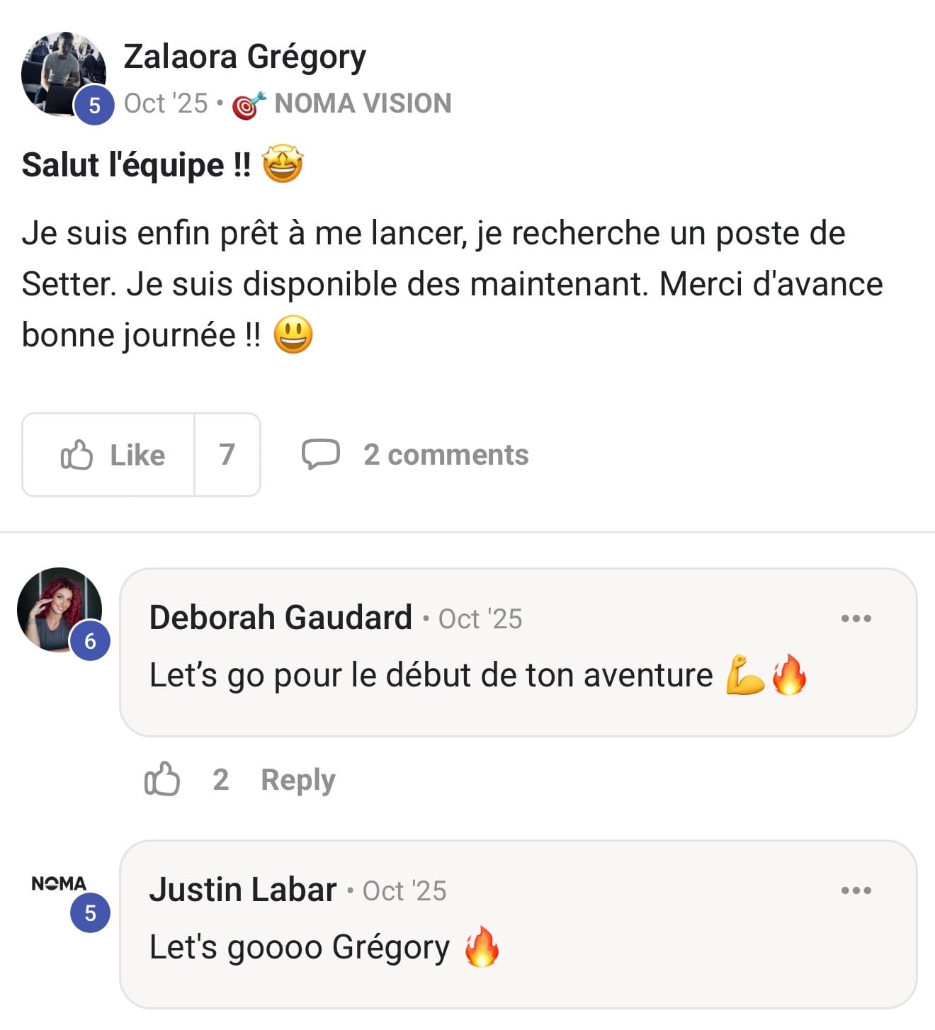 Zalaora Grégory — Récemment, 2270€ ce mois 6h jour