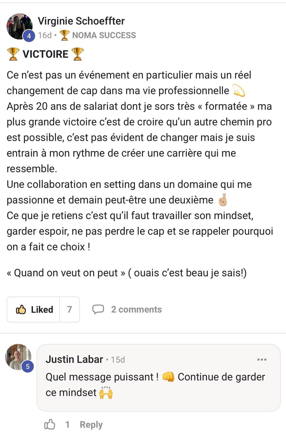 Témoignage Virginie Schoeffter