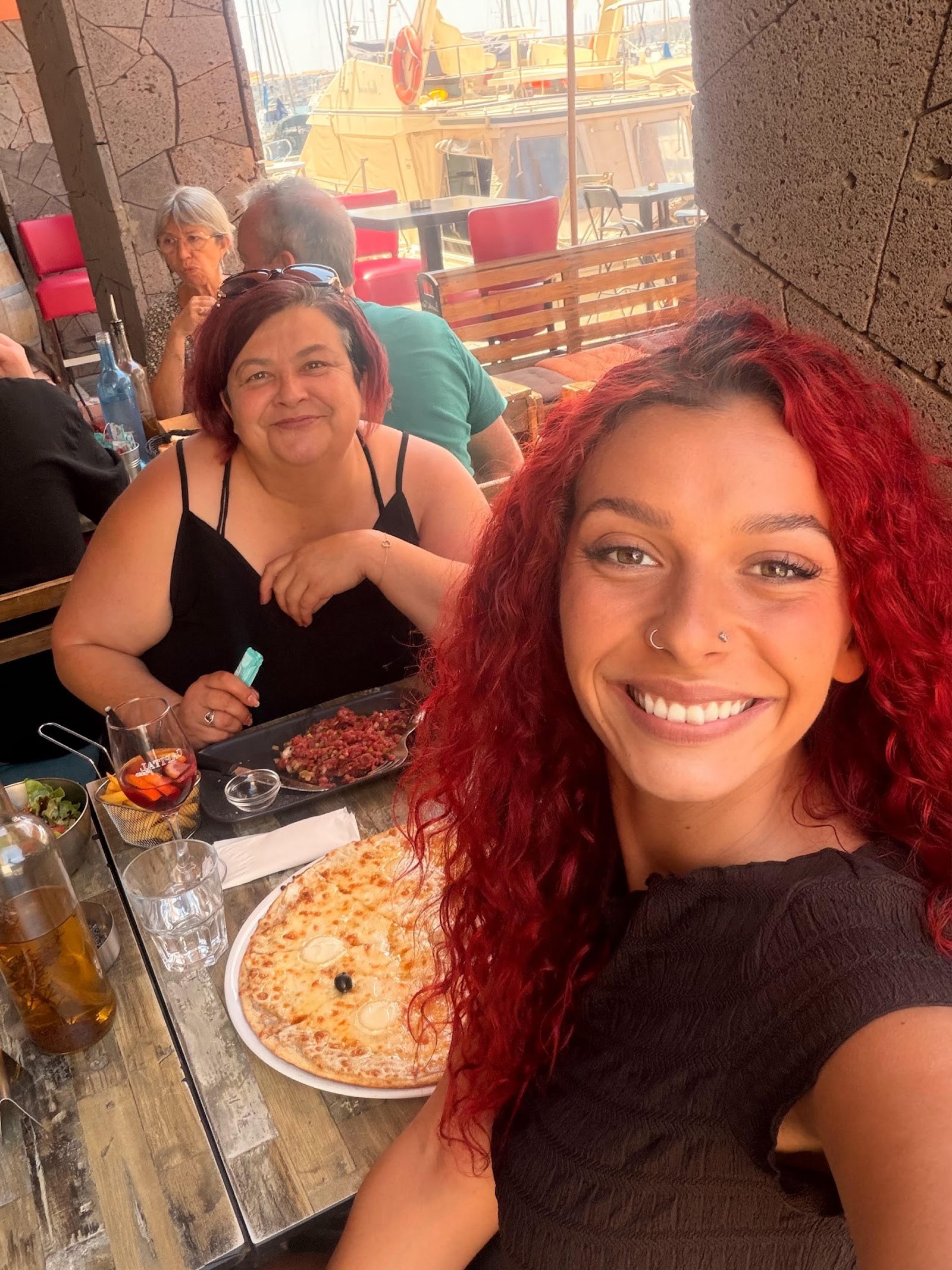 Pizza avec Séverine