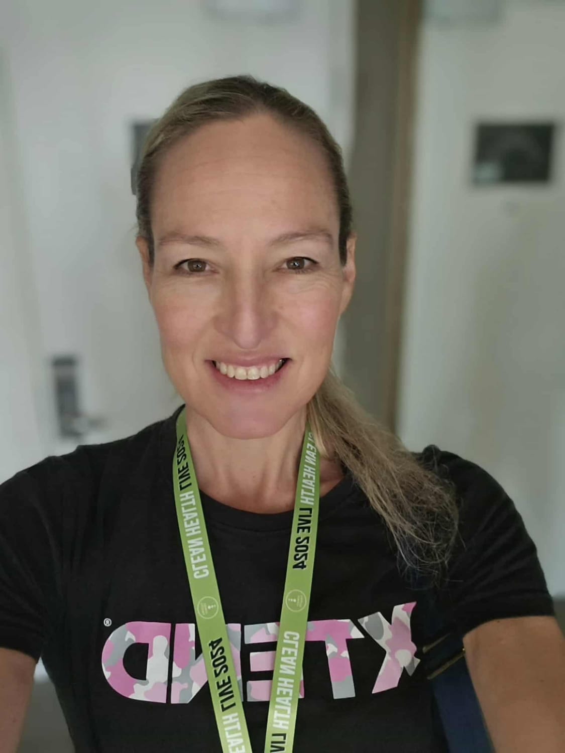 Fit and energised female teacher over 40 selfie
