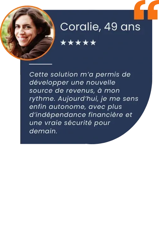 Témoignage coralie, indépendance financière