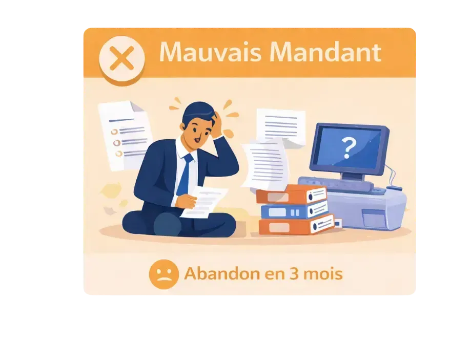 ce que ie un mandataire mal accompagné