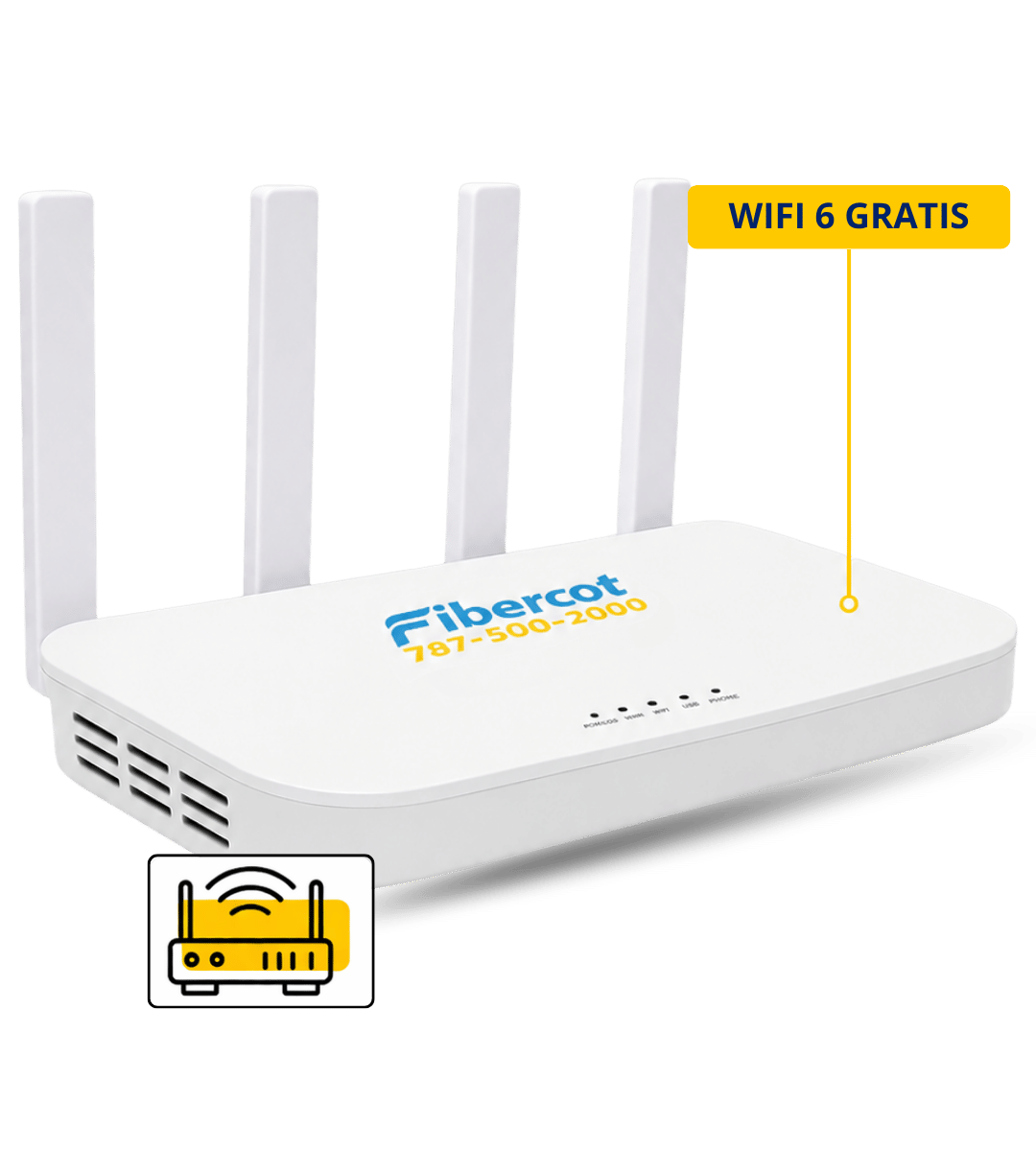 Router WiFi 6 Fibercot