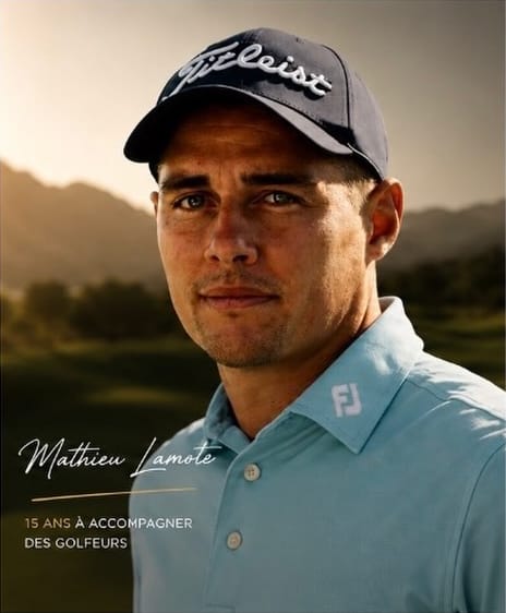 Mathieu Lamote, coach de golf
