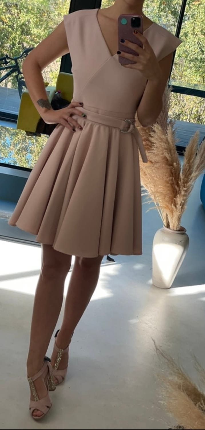 Robe Patineuse rose Maje